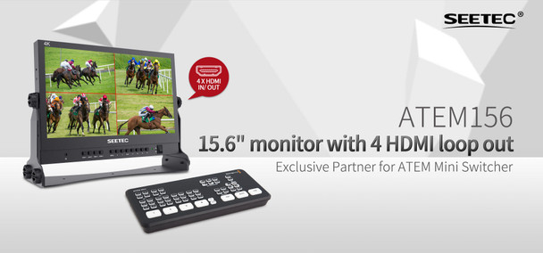 Blackmagic Design  ATEM-MiniPro Multiview 4K HDMI Quad Link Director Monitor with Switcher Weekly Only 349.00