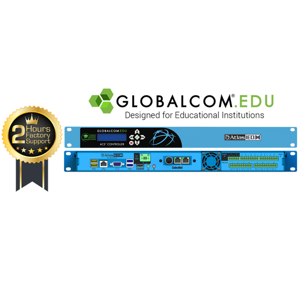 Atlas IP108-EDU-CS Announcement Control System with 8 CobraNet Message Channels