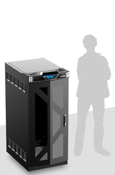 Atlas TT25-30P Texas Tough 25RU 30inch Deep Rack with Acrylic Door