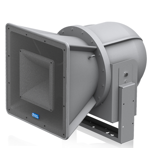 Atlas AH66-15-BSG 15inch 2-Way Stadium Horn System 65 degree x 65 degree, Battle Ship Grey