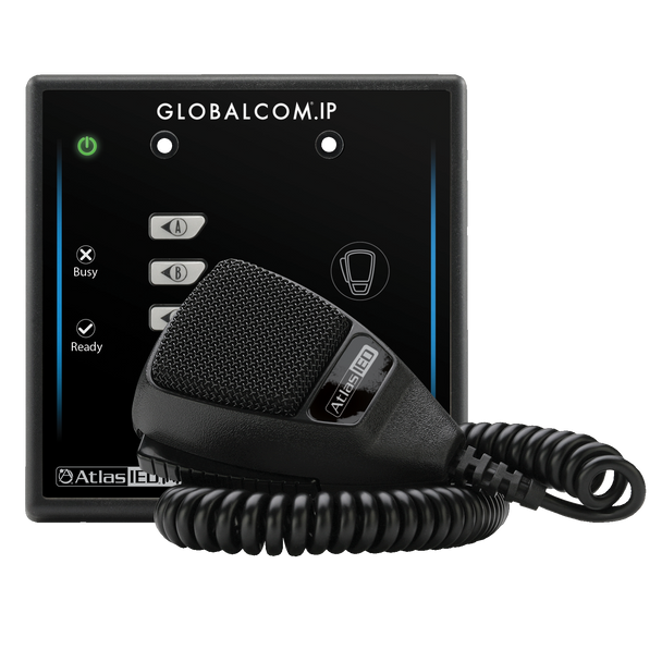 Atlas IPCSD4 Globalcom.IP Digital Microphone Station with 4 Buttons and Dante Message Channels