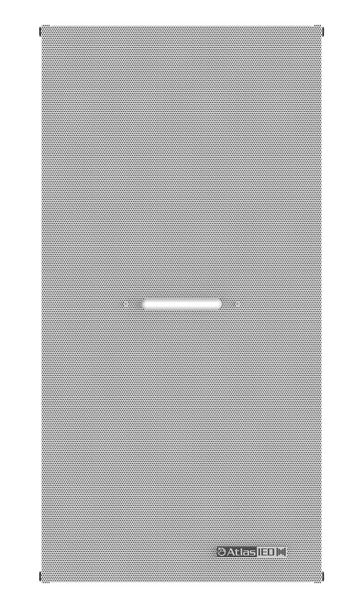 Atlas IP-12SYSMF 8 in 1 ft x 2 ft Drop Tile Ceiling PoE+ IP Loudspeaker Endpoint with Microphone and Flasher