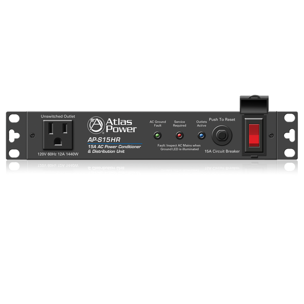 Atlas AP-S15HR 15A Half Width Rack Power Conditioner