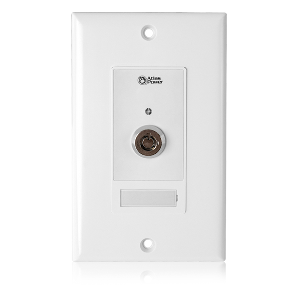 Atlas WPD-KSWCC Wall Plate Key Switch, Hard Contact Closure