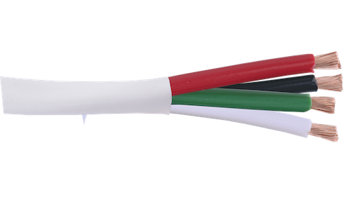 Liberty Cable 16-4C-P-WHT-RAN White Commercial Grade General Purpose 16 AWG 4 Conductor Plenum Cable Reel