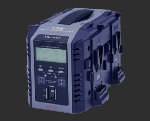 IDX VL-4Si 4ch Simultaneous Li-ion V-Mount Battery Charger w/LCD