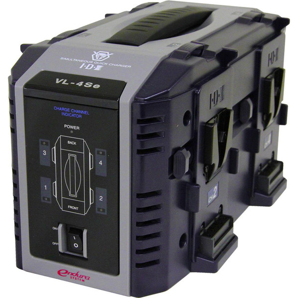 IDX VL-4Se Multi-format 4-Channel Simultaneous V-Mount Li-Ion Fast Charger