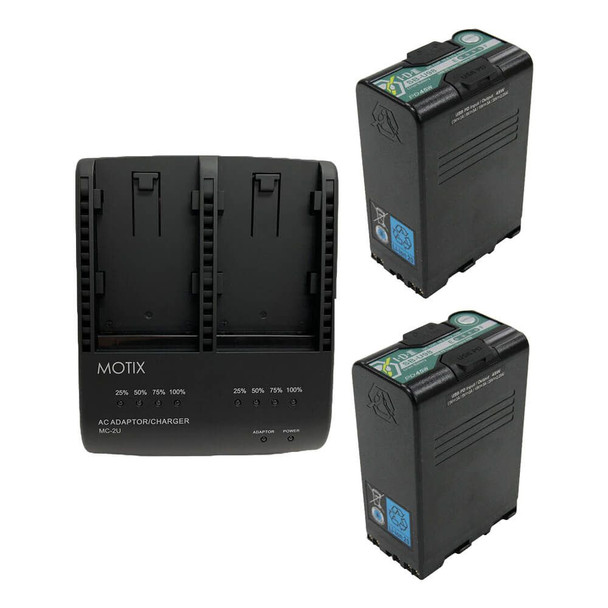 IDX MC-2U50 PD 2x Sony SB-U50 PD Battery with Charger Kit
