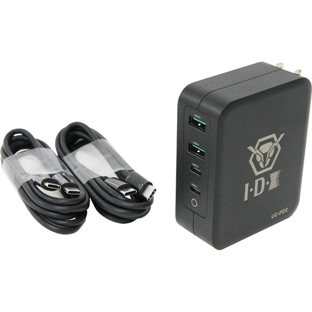 IDX UC-PD2 60W Portable Quad-Channel Charger for USB-PD Port Batteries