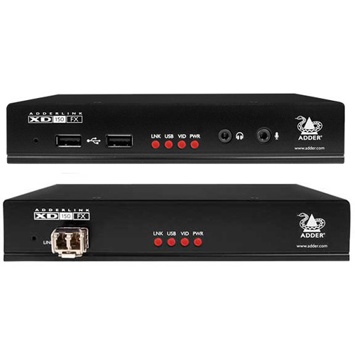 Adder XD150FX-MM-US AdderLink XD150FX Dual-Link DVI/USB Fibre Optic Extender with US mains lead
