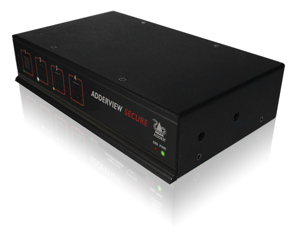 Adder AVSD1002-US Secure KVM Switch with USB, DVI 2 Port EAL4+ and EAL2+ Accredited