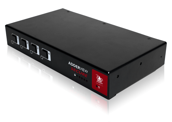 Adder AVSV1004-US Secure KVM Switch with USB, VGA 4 Port EAL4+, EAL2+ Accredited & Tempest qualified design