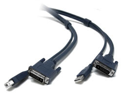 Adder VSCD3 DVI-D Dual Link Male - Male & USB A-B Cable 1.8 metre UL Rated