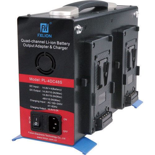 FXLion PL-4DC48S V Mount Adapter and Charger with 48V/10A Single / 14.8 Dual Channel Output