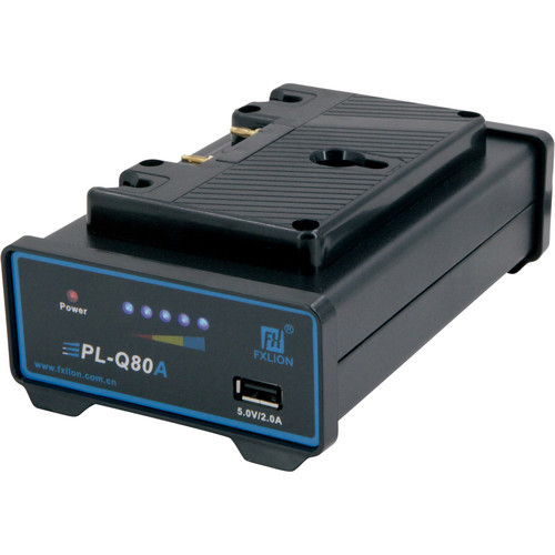 FXLion PL-Q80A Single Channel Gold Mount and AN LiIon Battery Charger with USB Port