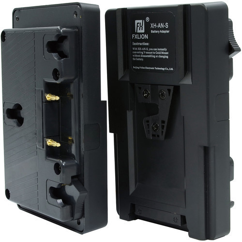 FXLion XH-AN-S V-Mount to Gold-Mount Conversion Battery Plate