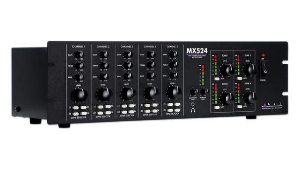 ART MX524 Five Channel Four Zone Mic/Line Mixer