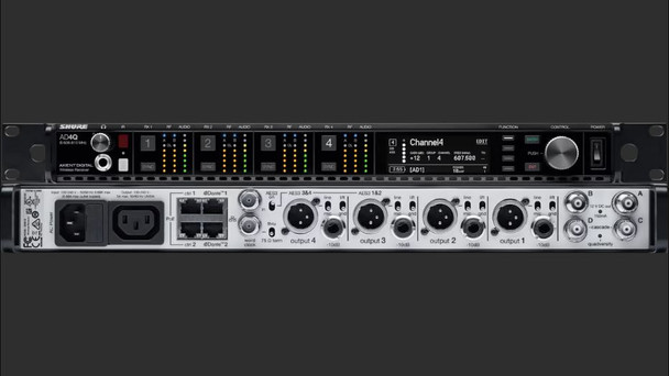 Shure AD4QNP-C Axient 4-Channel Receiver - No Power Supply