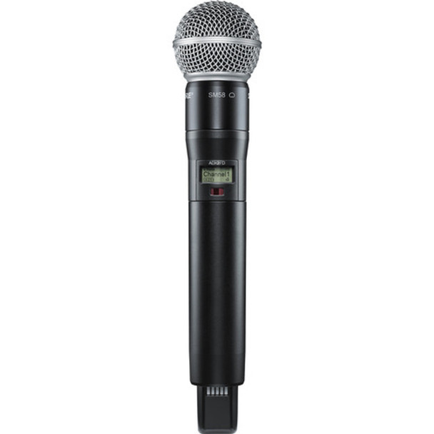Shure ADX2FD/SM58-G57 Digital Handheld Wireless Microphone Transmitter with SM58 Capsule (G57: 470 to 616 MHz)