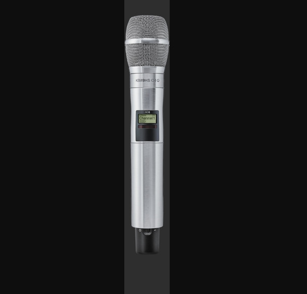 Shure AD2/K9HSN-G57 Axient Digital Handheld Transmitter with KSM9HSB Mic Capsule, Nickel
