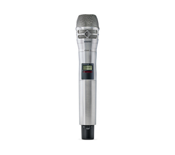 Shure AD2/K8N-X55 Axient Digital Handheld Transmitter with KSM8B Mic Capsule, Nickel