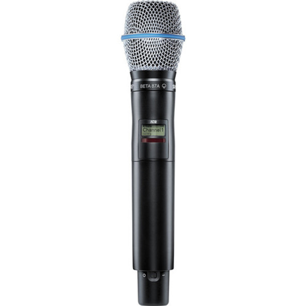 Shure AD2/B87A-G57 Digital Handheld Wireless Microphone Transmitter with Beta 87A Capsule (G57: 470 to 616 MHz)