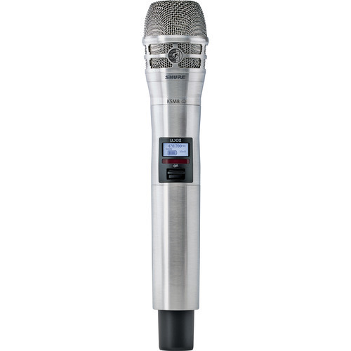 Shure ULXD2/K8N-G50 Handheld Transmitter with KSM8 Mic Capsule (G50: 470.120 to 533.920 MHz, Nickel)