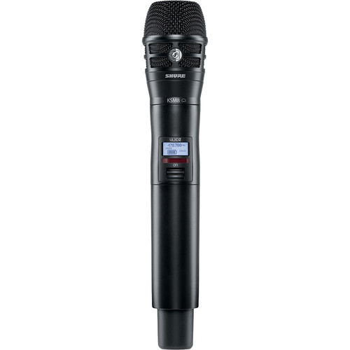 Shure ULXD2/K8B-X52 Handheld Transmitter with KSM8 Mic Capsule (X52: 902.450 to 927.550 MHz, Black)