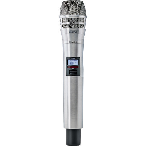 Shure ULXD2/K8N-X52 Handheld Transmitter with KSM8 Mic Capsule (X52: 902.450 to 927.550 MHz, Nickel)