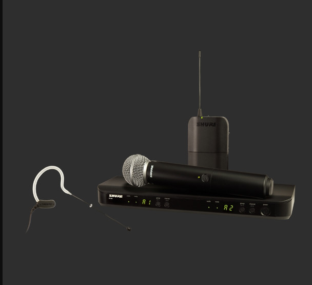 Shure BLX1288/MX153-J11 Wireless Combo System with SM58 Handheld and MX153 Earset J11 (596 - 616 MHz)