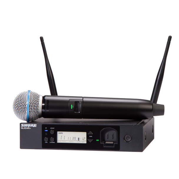 Shure GLXD24R+/B58-Z3 Dual Band Wireless Handheld Microphone System