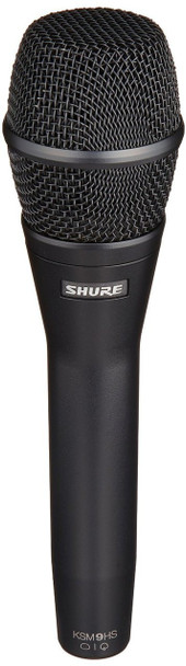 Shure KSM9HS Dual Pattern (Hypercardioid/Subcardioid) Condenser Handheld Vocal Microphone (Black)