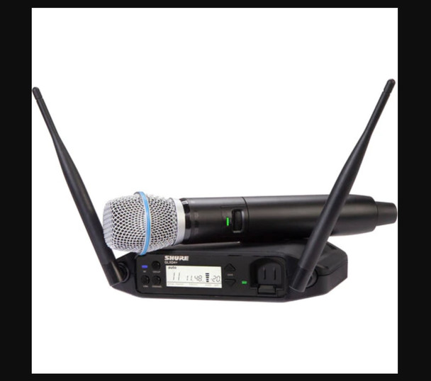 Shure GLXD24+/B87A-Z3 Dual-Band Digital Wireless Microphone System w/ B87A