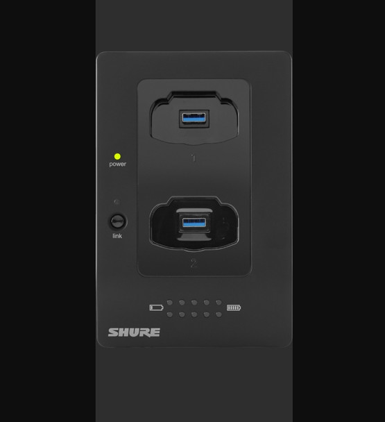 Shure MXWNCS2 Microflex Wireless 2-Channel Networked Charging Station