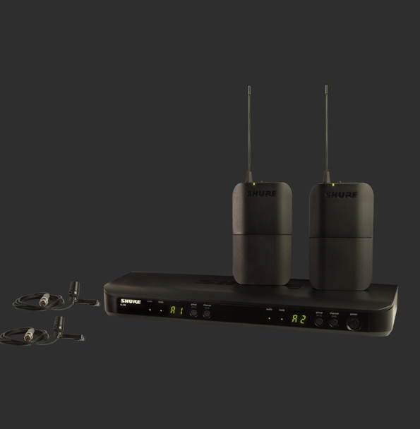 Shure BLX188/CVL-J11 BLX Series Dual-Channel Wireless Microphone System with 2 CVL Lavaliers J11 (596 - 616 MHz)