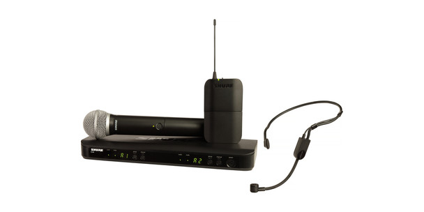 Shure BLX1288/P31-H10 Dual Channel Combo Wireless System HH and Wireless Headset System