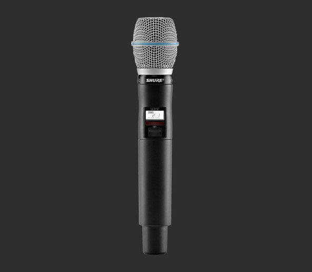 Shure QLXD2/B87A-J50A QLX-D Series Digital Wireless Handheld Transmitter with Beta 87A Microphone