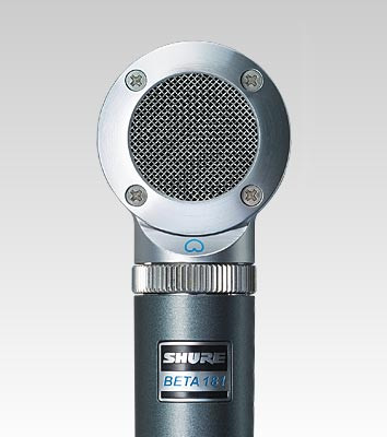 Shure BETA 181/O Ultra-Compact Side-Address Instrument Microphone with Omnidirectional Polar Pattern Capsule