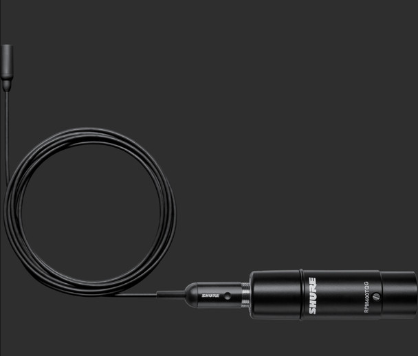 Shure TL48B/O-XLR-A Subminiature Lavalier Microphone with Accessories - XLR Preamp