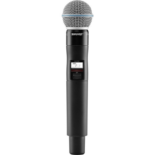 Shure QLXD2/B58-V50 VHF Handheld Wireless Microphone Transmitter (V50: 174 - 216 MHz)