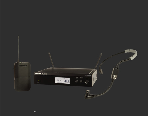 Shure BLX14R/SM35-J11 BLX Series Single-Channel Rackmount Wireless Microphone System with SM35 Headset J11 (596 - 616 MHz)