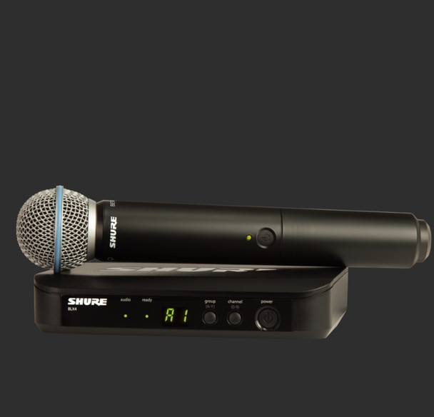 Shure BLX24/B58-H9 BLX Series Single-Channel Wireless Microphone System with Beta 58A Handheld H9 (512 - 542 MHz)