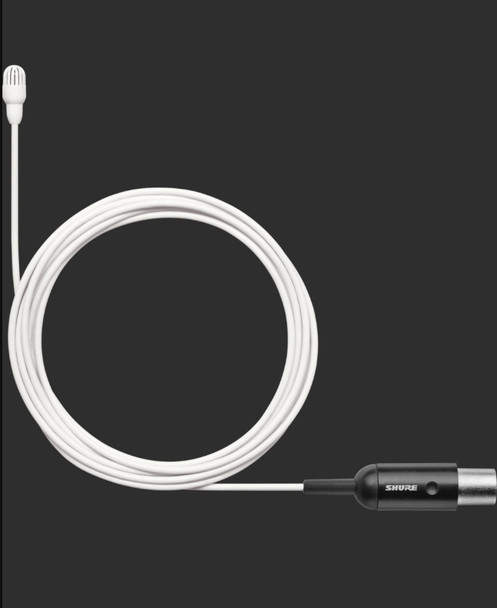 Shure TL46W/O-MTQG TwinPlex Omnidirectional Subminiature Lavalier Microphone - High Sensitivity