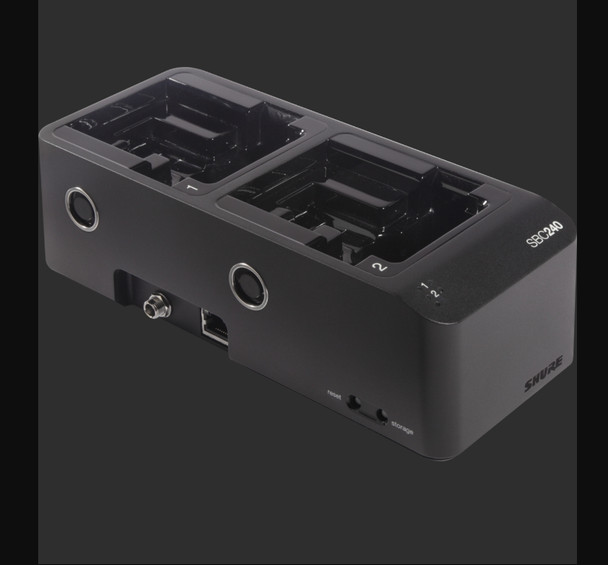 Shure SBC240-US 2 Bay Networked Charging Station with Power Supply