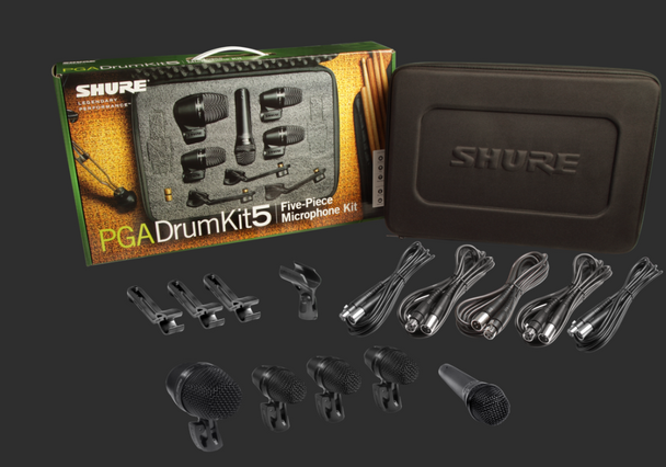 Shure PGADRUMKIT5 5-piece Drum Microphone Kit