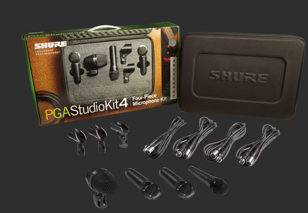 Shure PGASTUDIOKIT4 4-piece Microphone Studio Kit