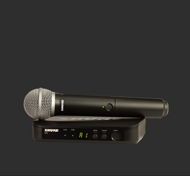 Shure BLX24/PG58-J11 BLX Series Single-Channel Wireless Microphone System with PG58 Handheld J11 (596 - 616 MHz)