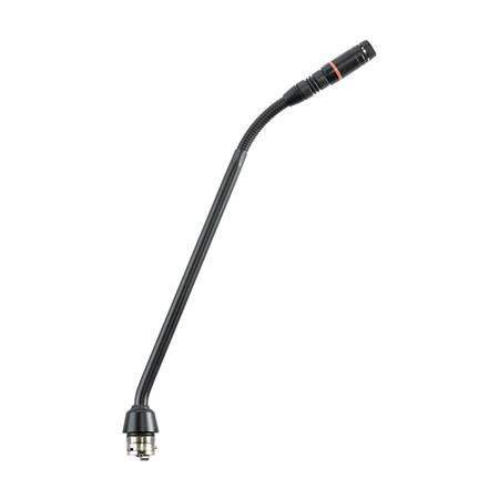 Shure MX410RLP/C 10in Microflex Cardioid Condenser Gooseneck Microphone, No Preamp, Black