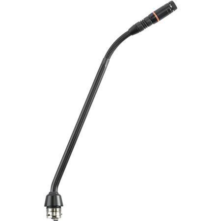 Shure MX410RLP/S 10in Microflex Supercardioid Condenser Gooseneck Microphone with Light Ring Status Indicator, No Preamp, Black