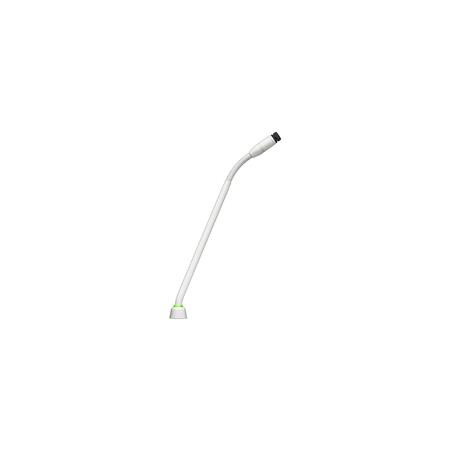 Shure MX410WLP/N 10in Microflex Modular Gooseneck Microphone with Bi-Color Status Indicator, No Preamp, White